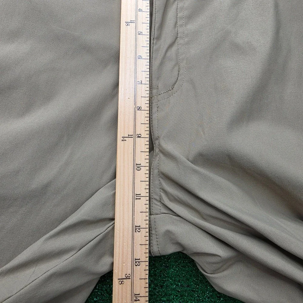 Eddie Bauer Rainier Fleece Lined Outdoor Pants Mens 38x32‎ Beige Hiking Cargo